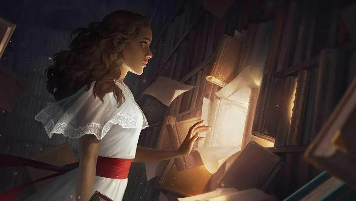 Сказка о библиотеке ночью. Charlie Bowater арт. Девушка с книгой. Девушка с книгой арт. Девушка с книжкой арт.