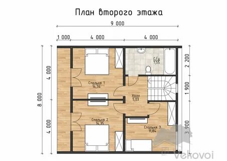 Проект каркасного дома 6 5