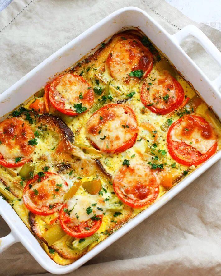 Eggs cheese peppers