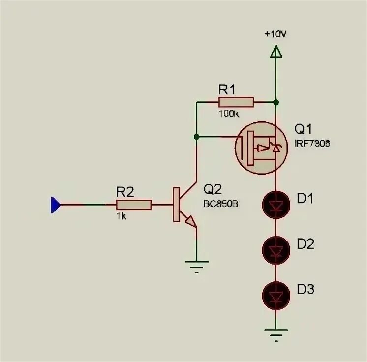Схема пир датчика мосфет транзистором Arduino UNO урок 9 Нагрузка