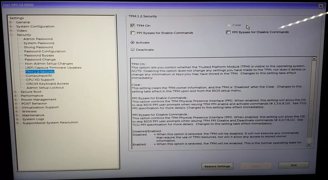 Tpm 2.0 enabled secure boot enabled. TPM 2.0 для ноутбука. TPM 2.0, secure Boot и UEFI. BIOS dell Setup. TPM 1.2 vs TPM 2.0.