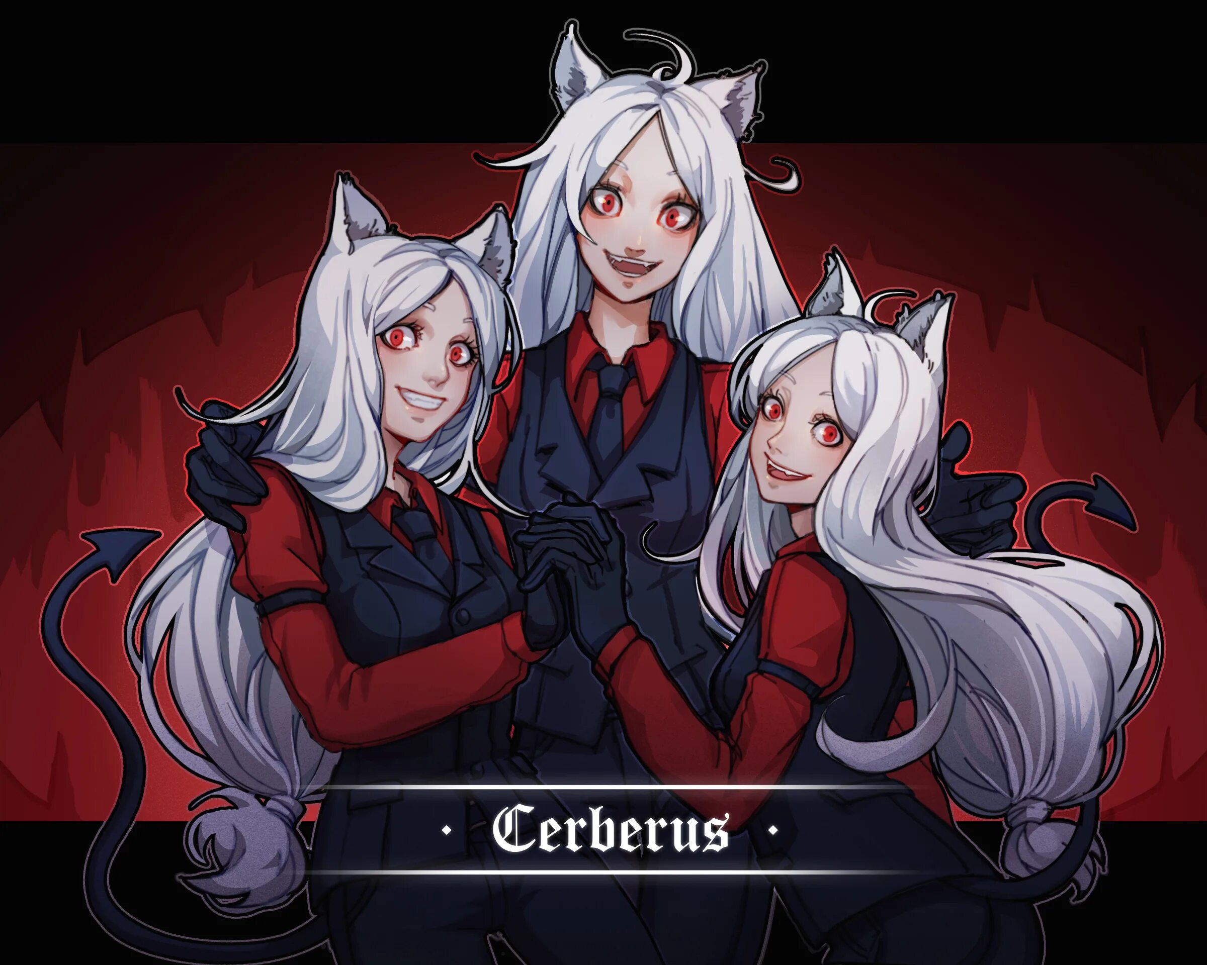 Cerberus client. Цербер демон. Цербер девочка. Helltaker Цербер. Цербер девушка.