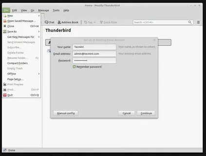 Thunderbird linux