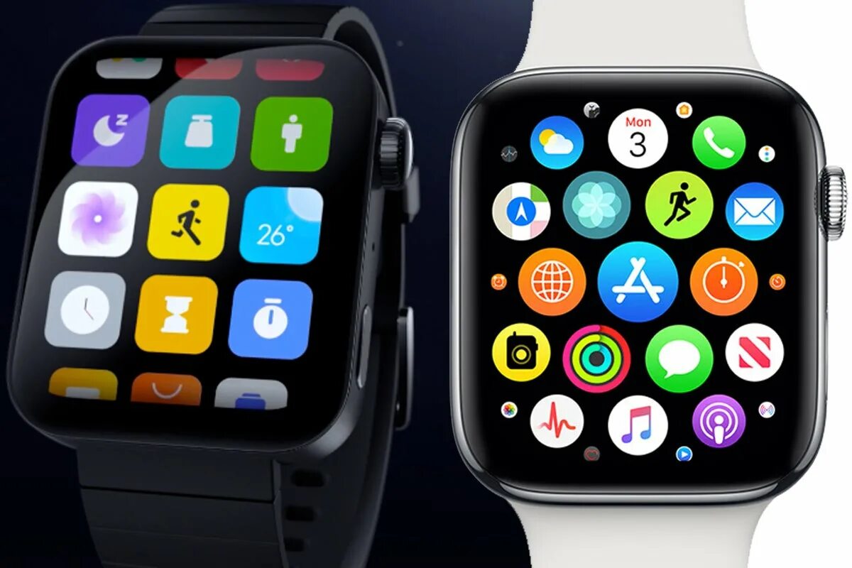 Apple watch xiaomi. Эппл вотч Ксиаоми. Часы Сяоми эпл. Сяоми ми вотч АПЛ вотч. Xiaomi watch и Apple watch.