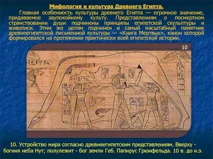 Особенности египетского