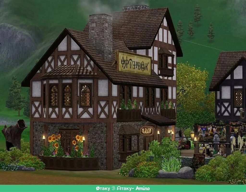 Симс 4 таверна. Medieval Tavern SIMS 4. Средневековый дом симс 3. Средневековый дом симс 4.