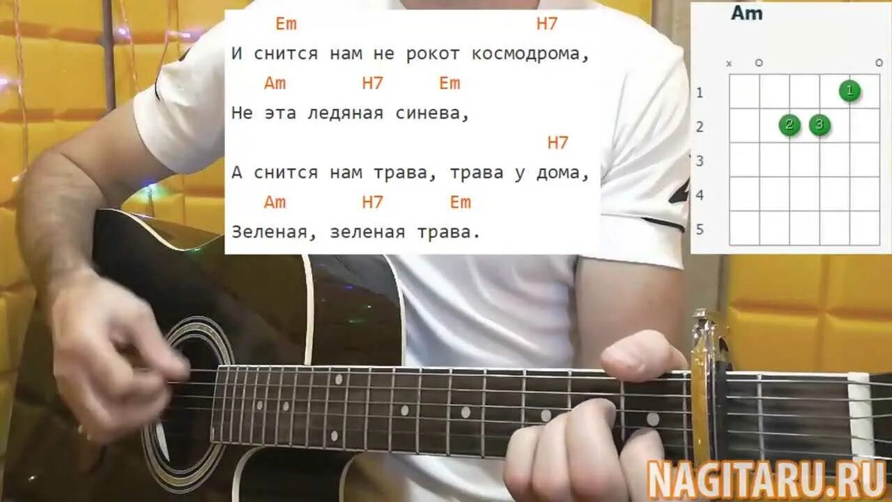 Трава у дома аккорды на гитаре. Земля в иллюминаторе на гитаре. простые табы. гитары землян. разбор по аккордам на гитаре.
