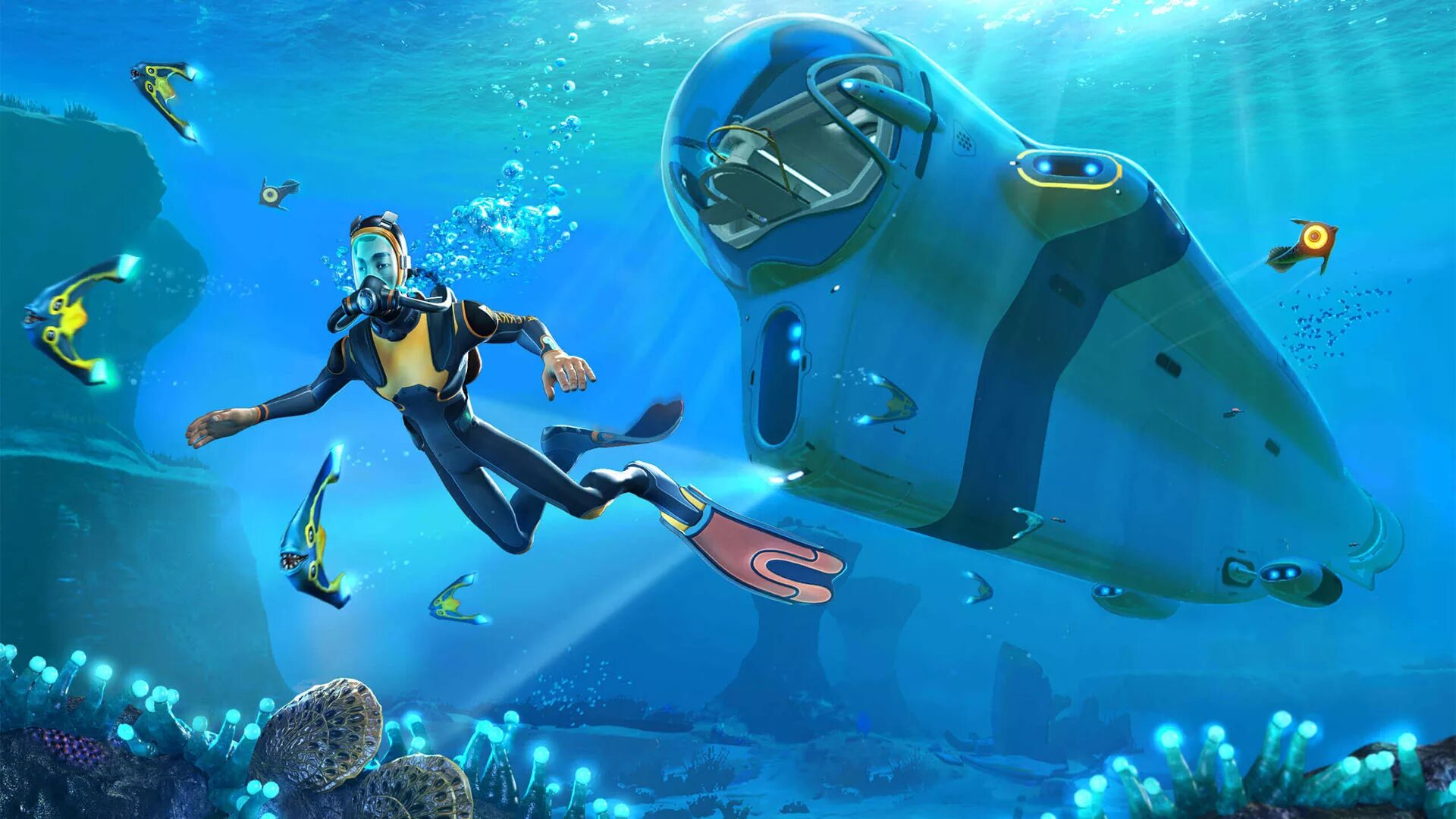 Subnautica multiplayer. Субнотика игра. сабнаутика 2. subnautica игра. подводный мир.