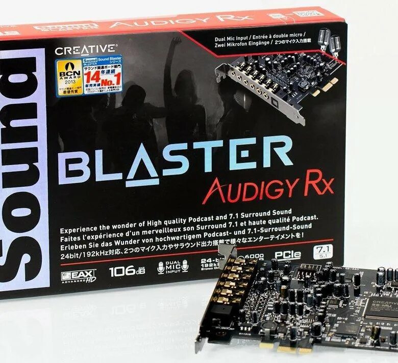 Звуковая карта creative sound blaster. Звуковая карта PCI-E Creative Audigy RX, 7.1. Creative SB Audigy RX 7.1. Creative sb1550 Sound Blaster Audigy RX 7.1. Звуковая карта Creative Audigy RX.