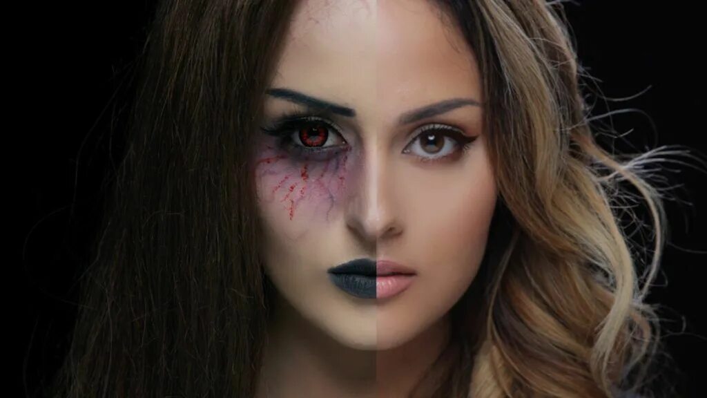 "Makeup vampire pattern" - image created in Shedevrum