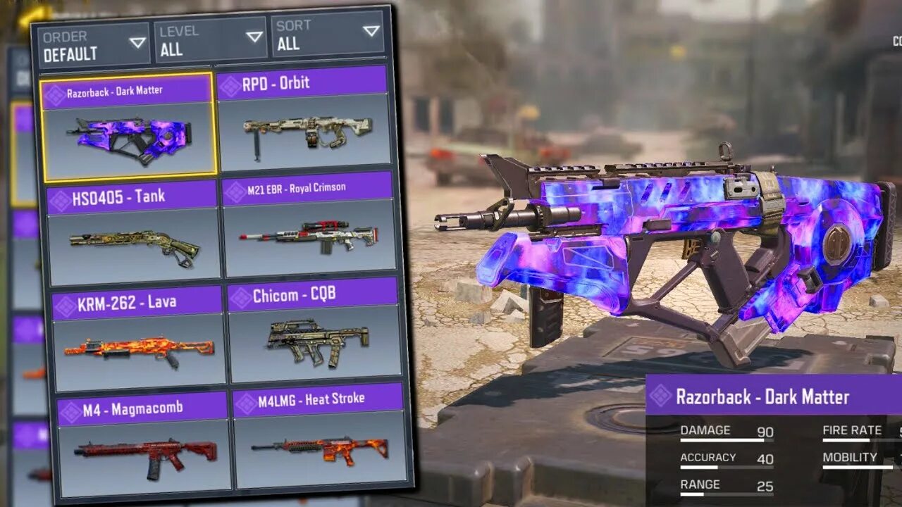 Как получить скины в call of duty. Сборка на локус call of duty mobile. call of duty скин темная материя.