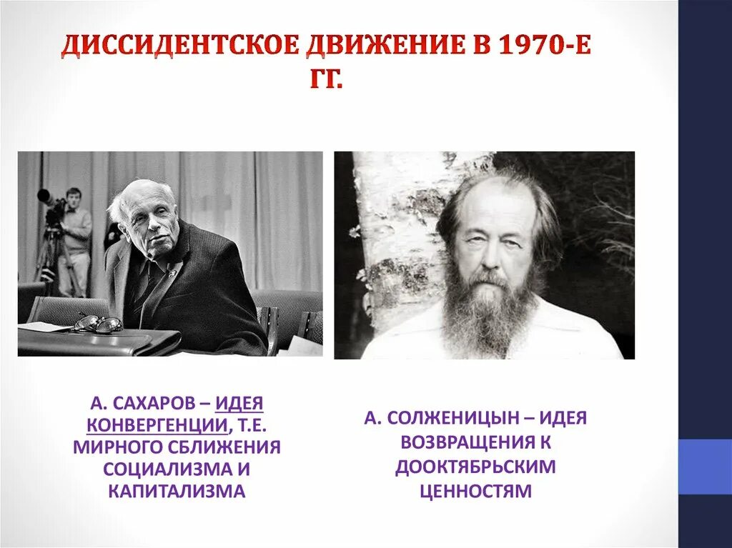 4 диссидент. Сахаров и Солженицын диссиденты. Диссидентское движение. Диссиденты представители. Представители диссидентского движения.