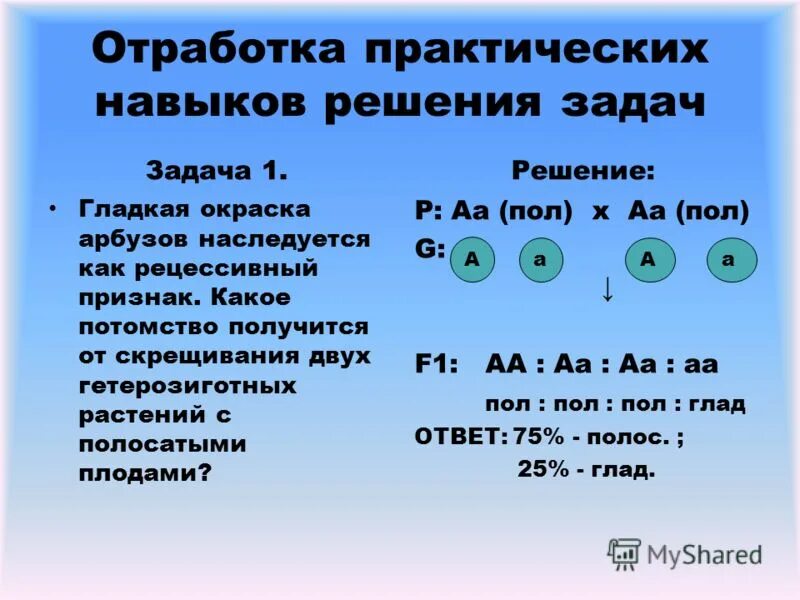 При скрещивании гетерозиготных особей в их потомстве. Задачи по моногибридному скрещиванию. Задачи на моногибридное скрещивание с решением. Признаки для задач по генетике. Решение генетических задач на моногибридное скрещивание.