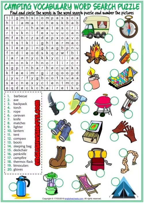 Camping vocabulary. Camping Wordsearch for Kids. Camping Vocabulary for Kids. Английские слова на тему Camping. Summer Holidays Wordsearch for Kids.