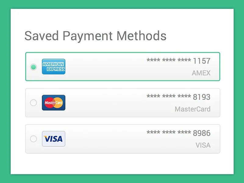 Paying methods. Payment method. Банковская карта UI. Select a payment method. Stripe payment method.