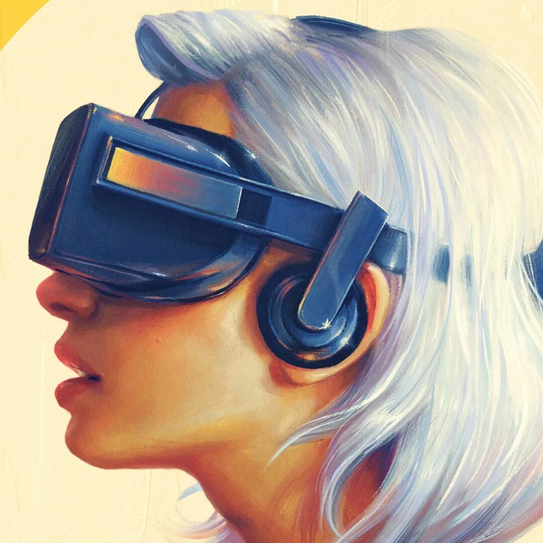 Blonde vr. Очки виртуальной реальности. Виртуальная реальность арт. Очки арт. Шлем виртуальной реальности арт.