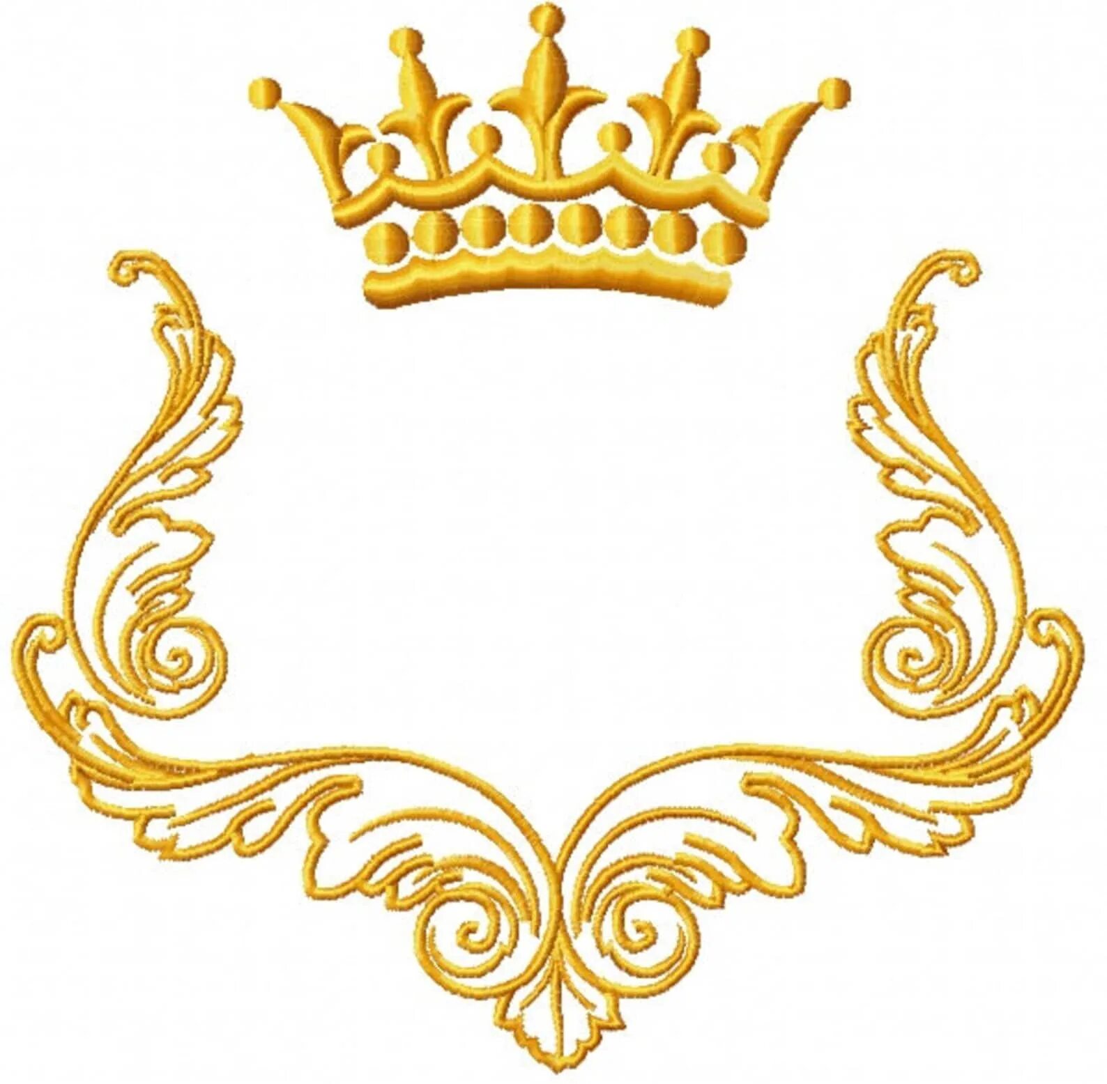 Царский лист. Монограмма с короной. Орнамент с короной. Вензеля с короной. Рамка с короной.