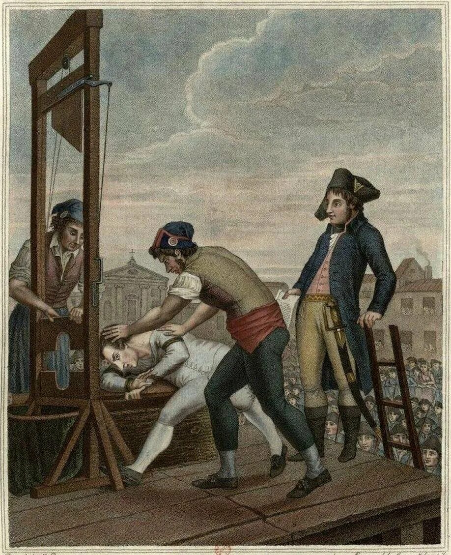 Французская революция казнь Робеспьера. Казнь Максимилиана Робеспьера. Экзекуция что значит это
