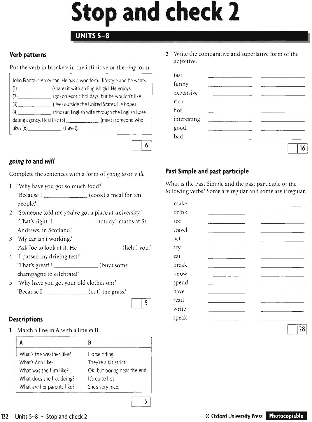 Pre intermediate unit 3