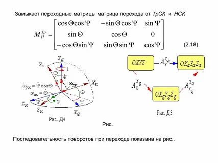 Переход между системами координат