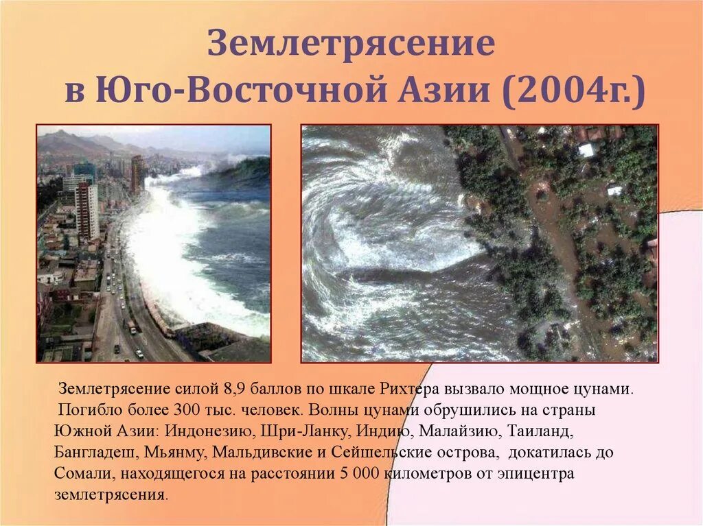 Землетрясение урок географии. ЦУНАМИ В Юго Восточной Азии 2004. ЦУНАМИ В Юго-Восточной Азии в 2004 презентация. Землетрясение презентация. Землетрясение в Юго Восточной Азии.