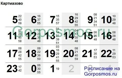 Расписание 177