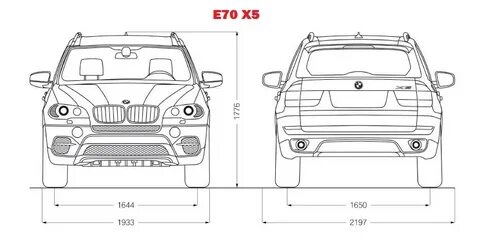 Бмв x5 размеры