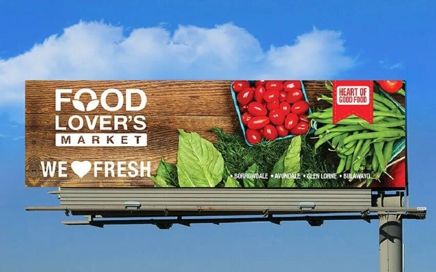 Реклама рынка продуктов. Билборд еда. Билборд реклама магазина. Реклама еды билборд. Рекламный щит магазина.