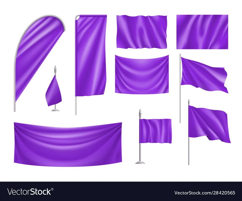 Серо фиолетовый флаг. Макет флага. Флажки на праздник мокап. Флажки прямоугольной формы. Флажок для брендирования.