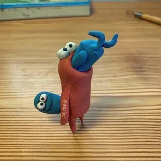Подставка для телефона из воздушного пластилина