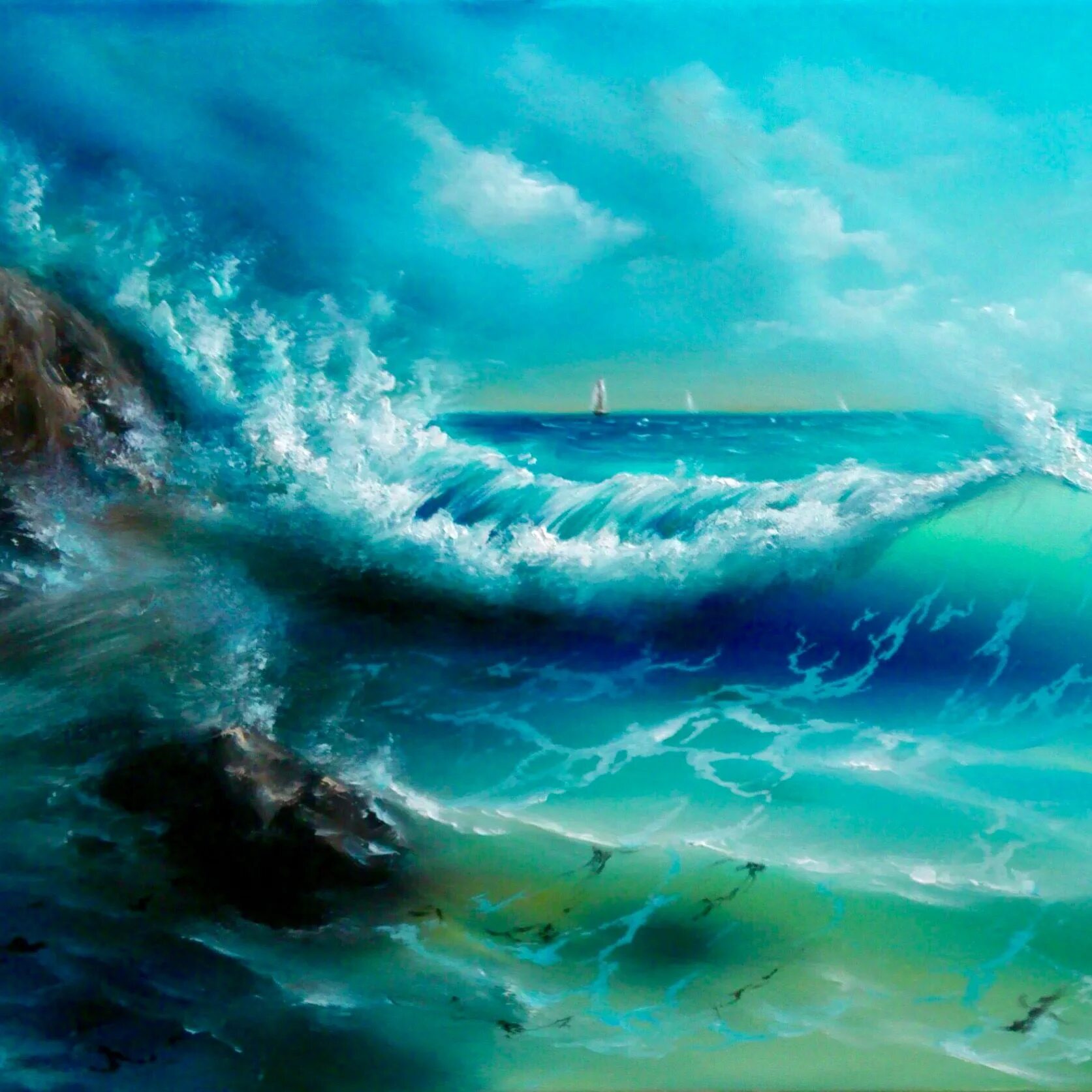 Картины моря и океана. Лим сергей сергеевич картины. океанская волна живопись. морская волна пейзаж. сказочные волны.