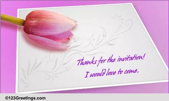 Thank you for inviting us. Thanks for invitation. thank you for invitation. thanks for inviting me. gratitude wishes for invitation.