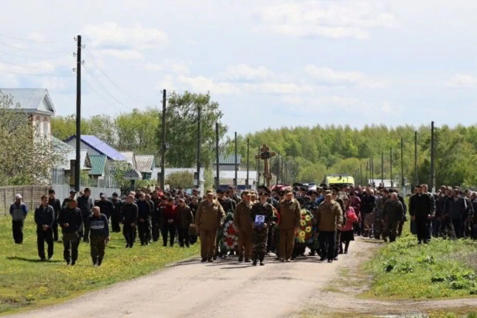 Родной край Дрожжановский. Простились с погибшим в ходе спецоперации. Мобилизация в Дрожжановском районе Татарстана.