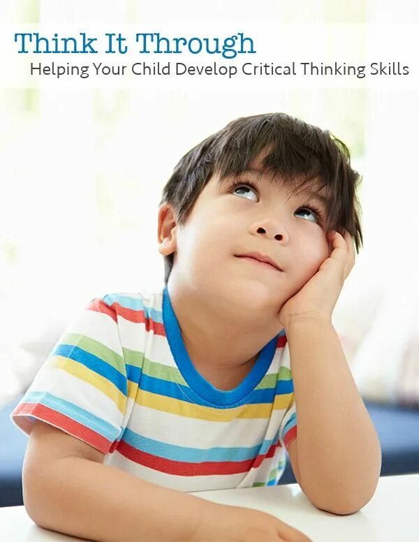 Thinking and learning. The thinking child. thinking boy.