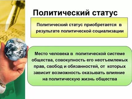 Личность в политической системе общества