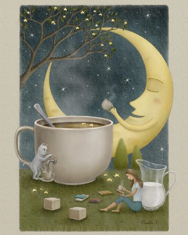 Night cup. Лунный чай. Чай на ночь. Космическое чаепитие. Чай Звездная ночь.