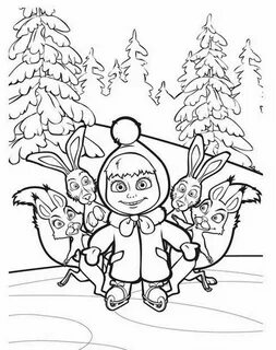 Masha and The Bear wiki Cartoons Wallpapers High QualityCartoons Bear coloring p