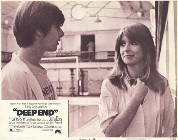In at the deep end. Jane asher. deep end 1970. jane asher deep end.