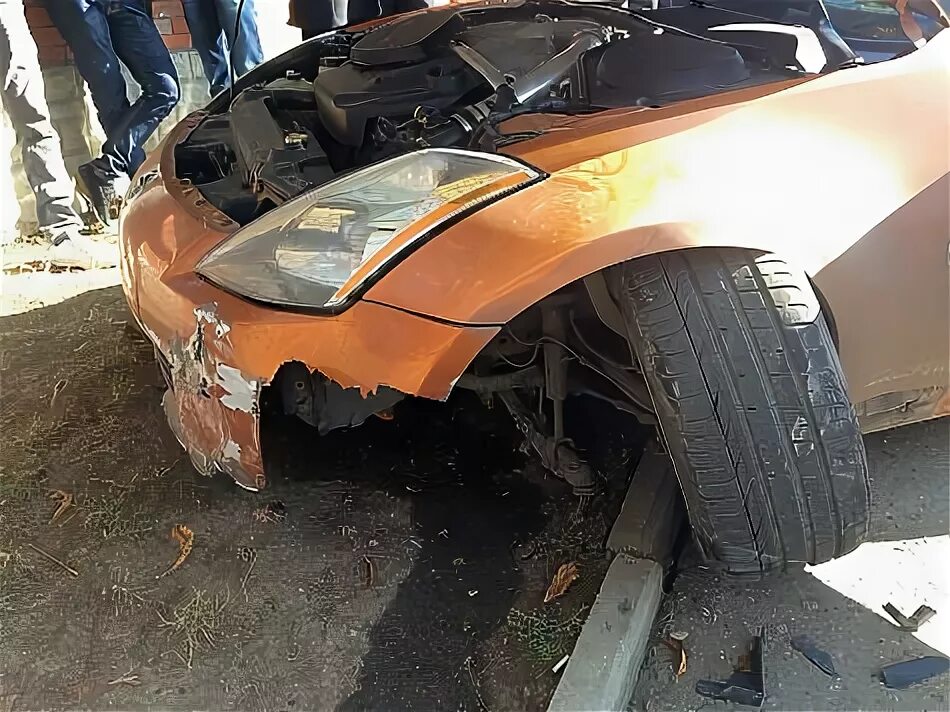 Разбитый 350z. ДТП Симферополь, Ниссан.