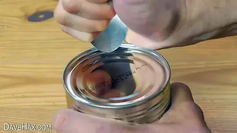 Как открыть банку спичкой