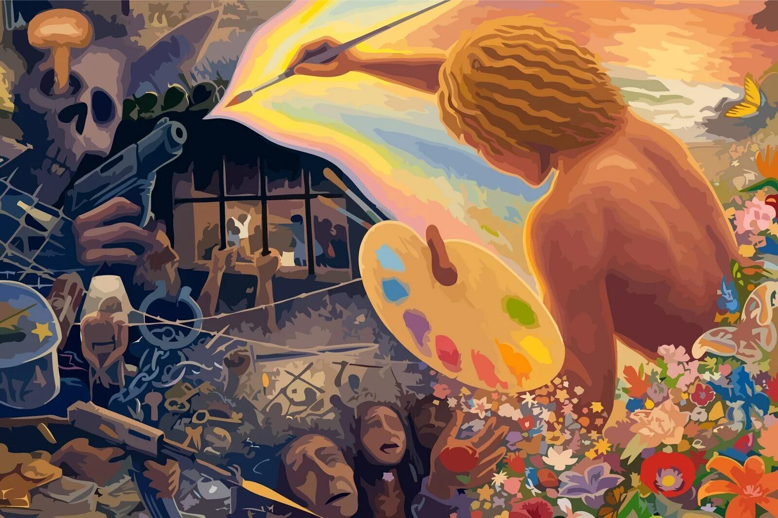 Галлюцинации картинки. Воображение презентация. Воображение в философии. Андроид джонс самскара. Бесконечность бытия.