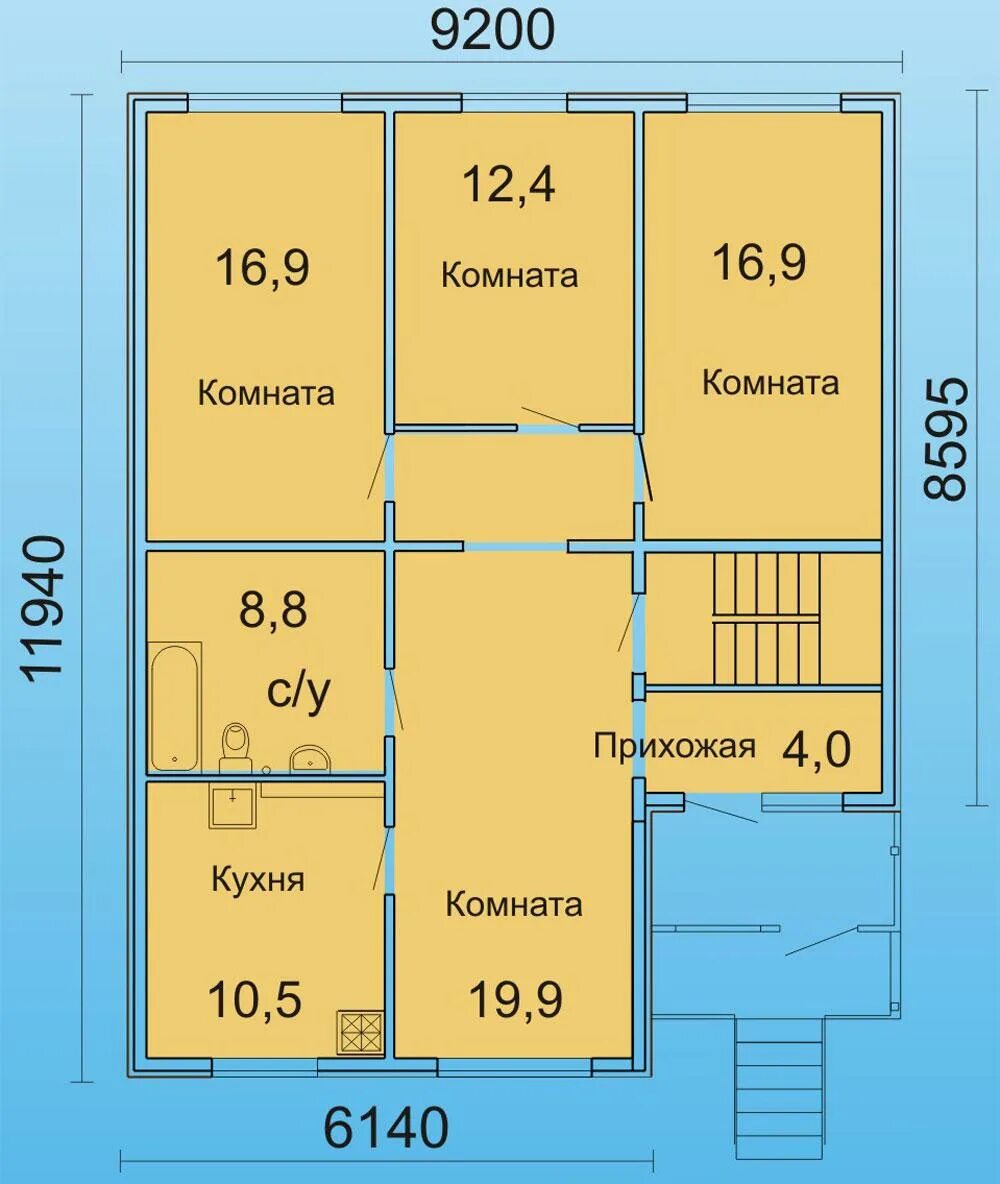 Проект Зина в каркасном исполнении Дом, План дома, Планировки