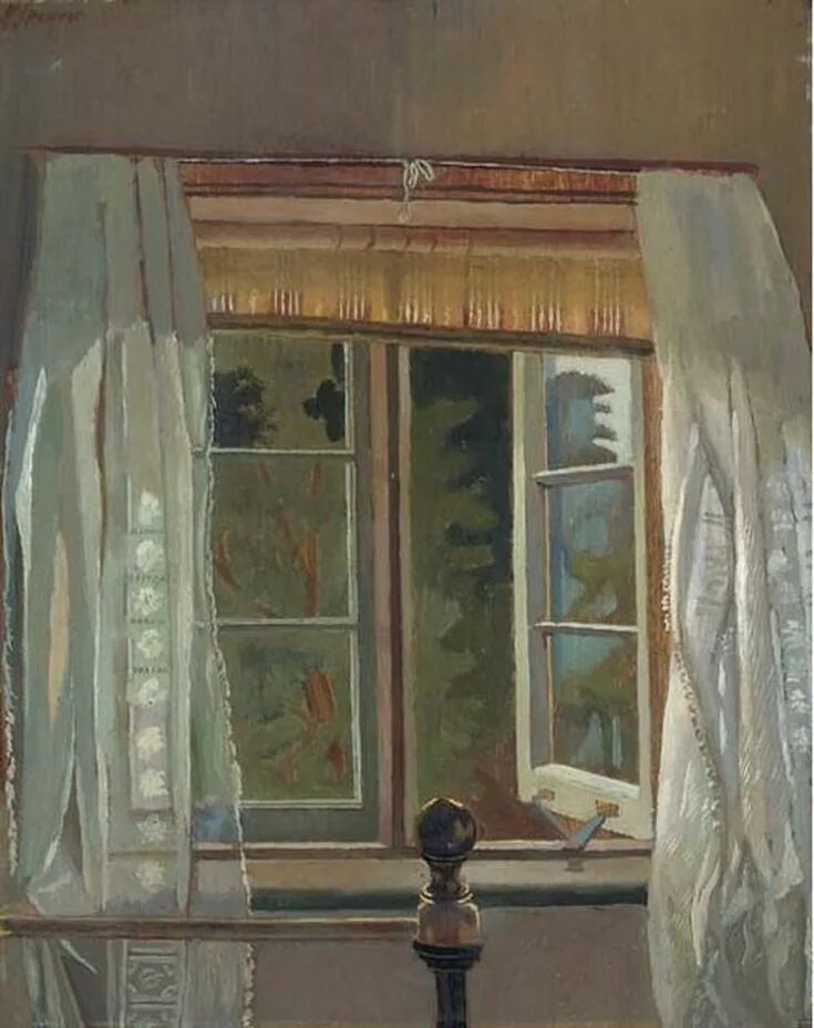 Открывая окно в прошлое. Выржиковский эдвард яковлевич (1928 - 2008).. выржиковский эдвард яковлевич картины. композиция на окно. весеннее окно в живописи.