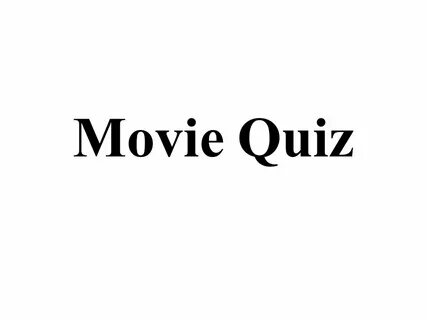 Movie quiz