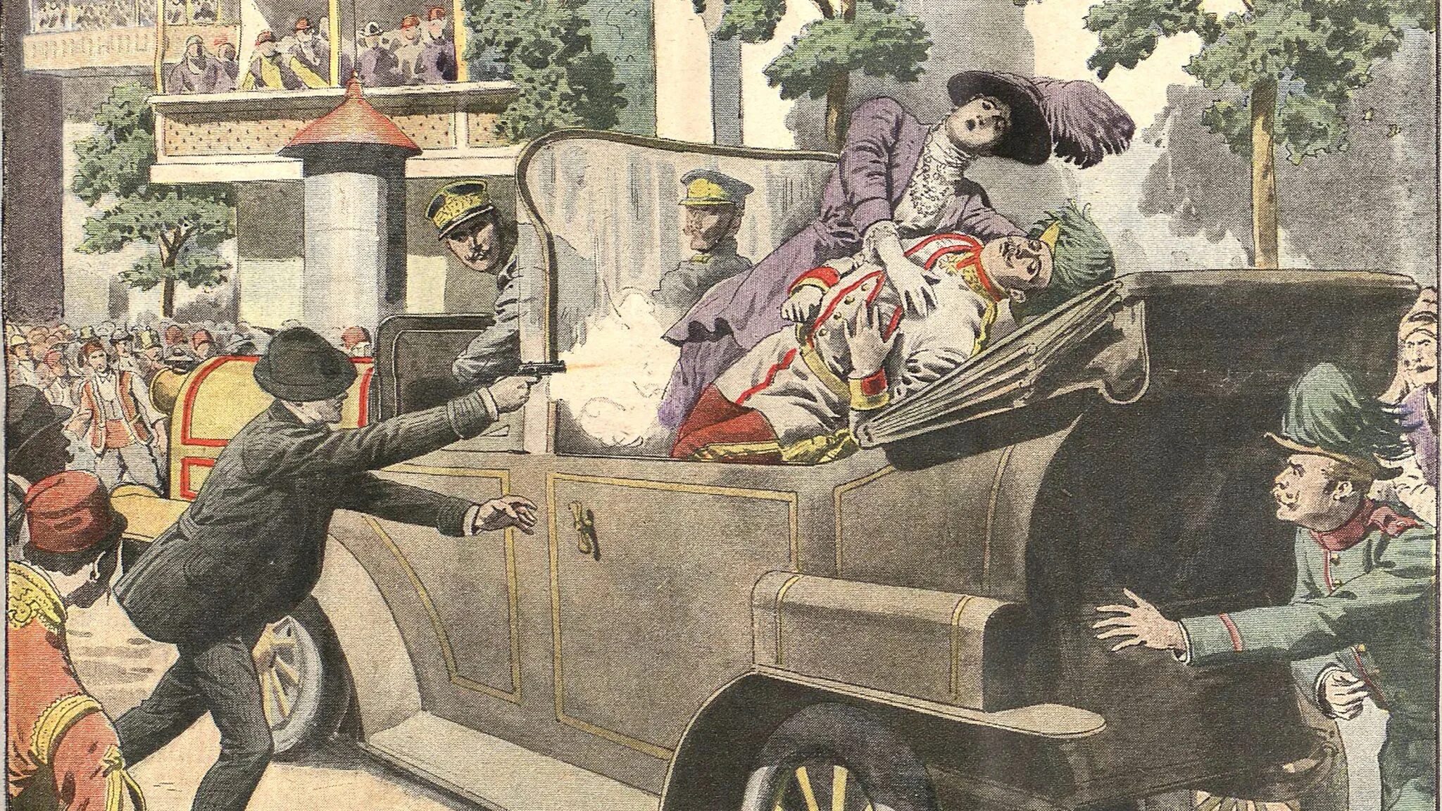 Июнь 1914 г. Убийство фердинанда 1914 эрцгерцога. убийство в сараево 1914. покушение на франца-фердинанда. убийство наследника австро-венгерского престола франца фердинанда.