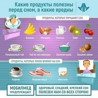 Какие фрукты перед сном