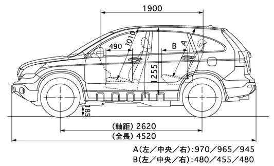 Размеры срв 3. Honda cr-v 2 габариты. хонда срв 3 габариты кузова. габариты хонда срв 2008. honda cr v 2008 габариты.