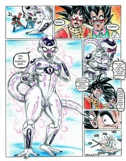 skillet91, frieza, dragon ball, comic, english text, hi res, invalid tag, s...