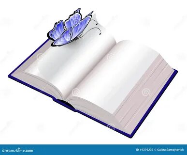 Раскрытая книга бабочки