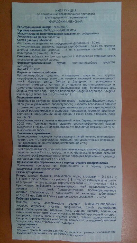 Аннотация к применению препарата